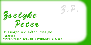 zselyke peter business card